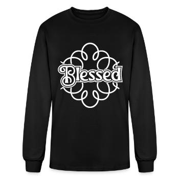 Bienheureuse Foi Jésus-Christ Religion - T-shirt à manches longues Homme - noir - Devant