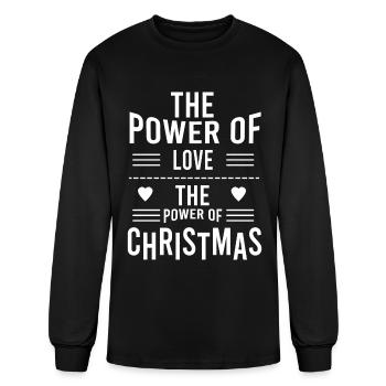 The Power Of Love The Power Of Christmas - Men's Long Sleeve T-Shirt - black - Front