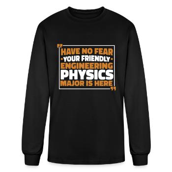 Physics Physicist Funny Applied Physics - Men's Long Sleeve T-Shirt - black - Front
