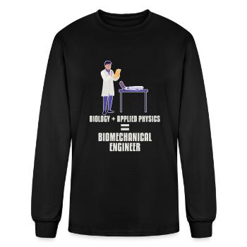 Physics Physicist Biomechanical Engineer - Men's Long Sleeve T-Shirt - black - Front