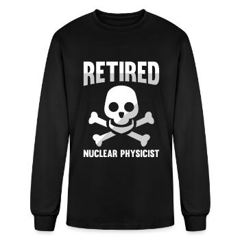 Physics Physicist Nuclear Physics - Men's Long Sleeve T-Shirt - black - Front