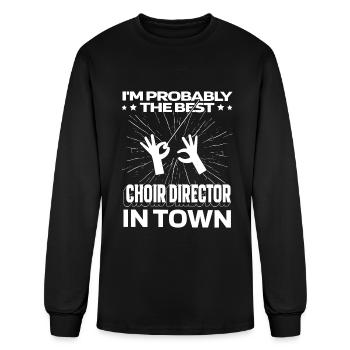 Choirmaster Choir Director Baton - Men's Long Sleeve T-Shirt - black - Front