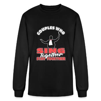 Choirmaster Choir Director Couple - Men's Long Sleeve T-Shirt - black - Front