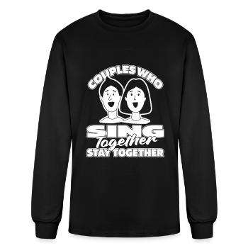 Choirmaster Choir Director Couple - Men's Long Sleeve T-Shirt - black - Front