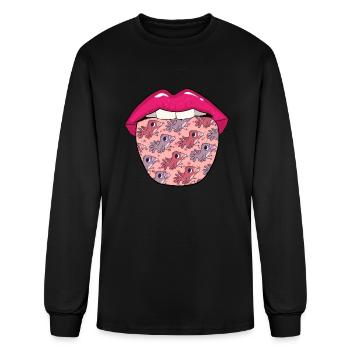 Birds Tongue - Men's Long Sleeve T-Shirt - black - Front