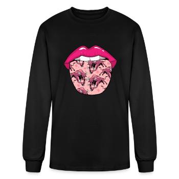Bull Tongue - Men's Long Sleeve T-Shirt - black - Front