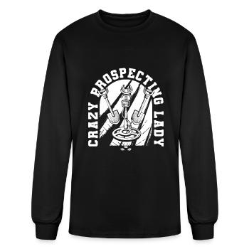 Prospecting Prospector Lady - Men's Long Sleeve T-Shirt - black - Front