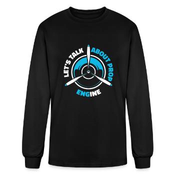 Aircraft Mechanic Propeller - Men's Long Sleeve T-Shirt - black - Front