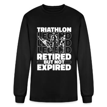 Triathlon Triathlete Retired - Men's Long Sleeve T-Shirt - black - Front