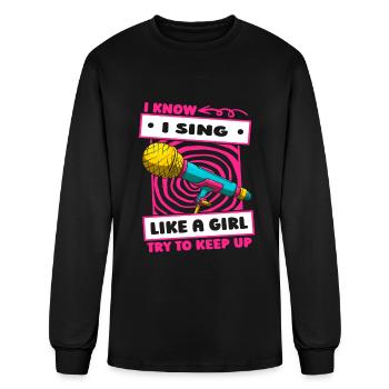 Choirmaster Choir Director Microphone - Men's Long Sleeve T-Shirt - black - Front