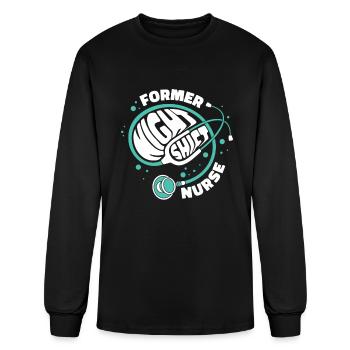 Nurse Nursing Stethoscope - Men's Long Sleeve T-Shirt - black - Front