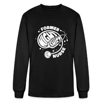Nurse Nursing Stethoscope - Men's Long Sleeve T-Shirt - black - Front
