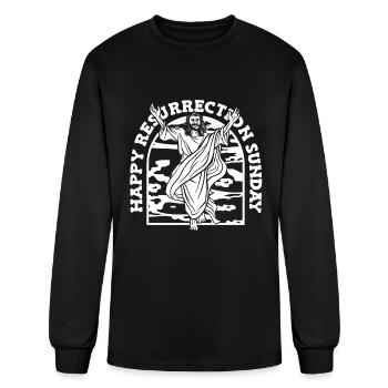 Christian Christianity Resurrection - Men's Long Sleeve T-Shirt - black - Front