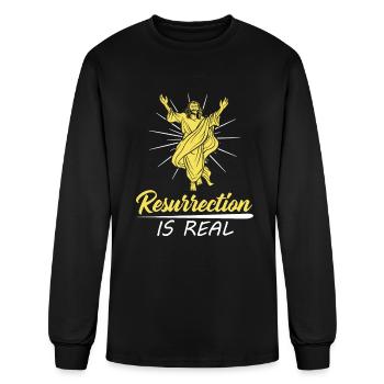 Christian Christianity Resurrection - Men's Long Sleeve T-Shirt - black - Front