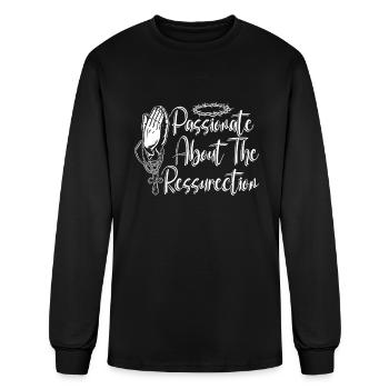 Christian Christianity Resurrection - Men's Long Sleeve T-Shirt - black - Front