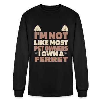 Ferret - Men's Long Sleeve T-Shirt - black - Front