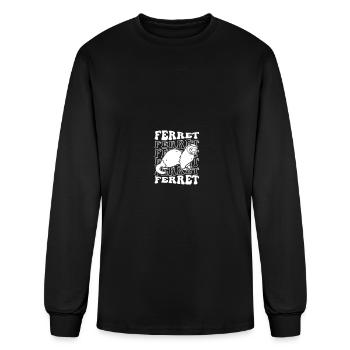 Ferret - Men's Long Sleeve T-Shirt - black - Front