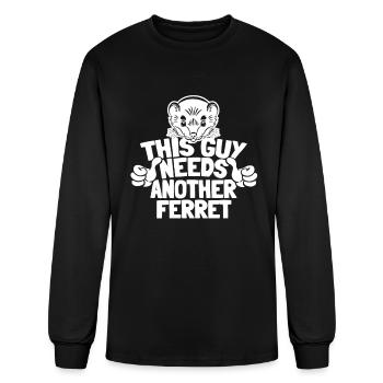 Ferret - Men's Long Sleeve T-Shirt - black - Front