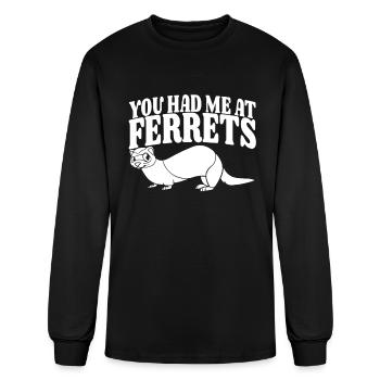 Ferret - Men's Long Sleeve T-Shirt - black - Front
