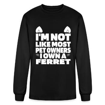 Ferret - Men's Long Sleeve T-Shirt - black - Front