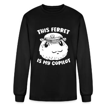 Ferret - Men's Long Sleeve T-Shirt - black - Front