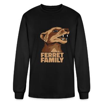 Ferret - Men's Long Sleeve T-Shirt - black - Front