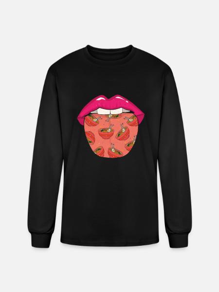 Ramen Cool - Men's Long Sleeve T-Shirt - black