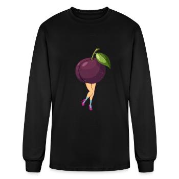 Plums Cool - Men's Long Sleeve T-Shirt - black - Front