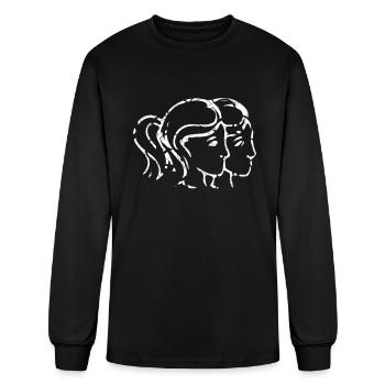 Gemini Symbol - Men's Long Sleeve T-Shirt - black - Front