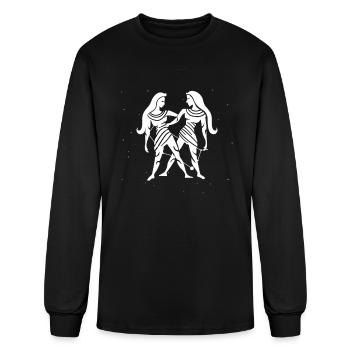 Gemini Symbol - Men's Long Sleeve T-Shirt - black - Front