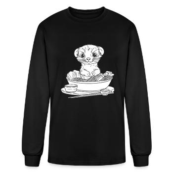 Ferret - Men's Long Sleeve T-Shirt - black - Front