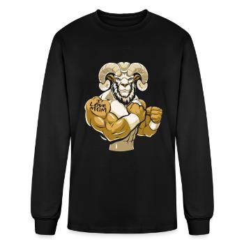 Sheep I Love Mom - Men's Long Sleeve T-Shirt - black - Front
