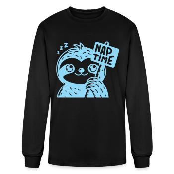 Slot Nap Time Funny Awesome - Men's Long Sleeve T-Shirt - black - Front