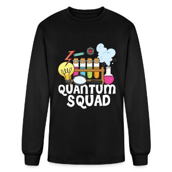 Physics Physicist Squad - Men's Long Sleeve T-Shirt - black - Front