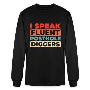 Fence Installer - Men's Long Sleeve T-Shirt - black - Front