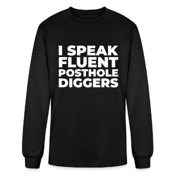 Fence Installer - Men's Long Sleeve T-Shirt - black - Front