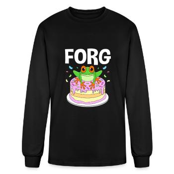Red Eyed Tree Frog Birthday - Men's Long Sleeve T-Shirt - black - Front