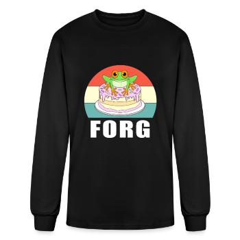 Red Eyed Tree Frog Birthday Frog - Men's Long Sleeve T-Shirt - black - Front