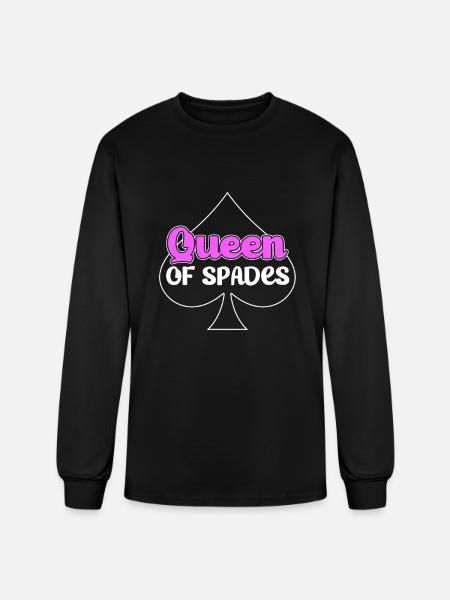 Spades Card Game Player - Men's Long Sleeve T-Shirt - black