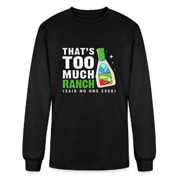 Ranch Dressing Salad Vegetable - Men's Long Sleeve T-Shirt - black - Front