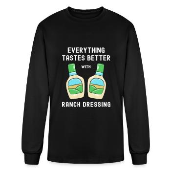 Ranch Dressing Western Sauce - Men's Long Sleeve T-Shirt - black - Front