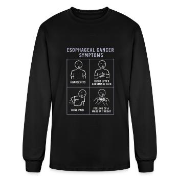 Esophageal Cancer Awareness Support - Men's Long Sleeve T-Shirt - black - Front