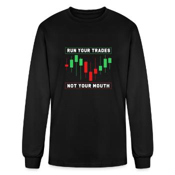 Stock Trading Day Stock Exchange - Men's Long Sleeve T-Shirt - black - Front