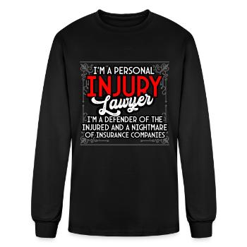I'm A Personal Injury Lawyer - Men's Long Sleeve T-Shirt - black - Front