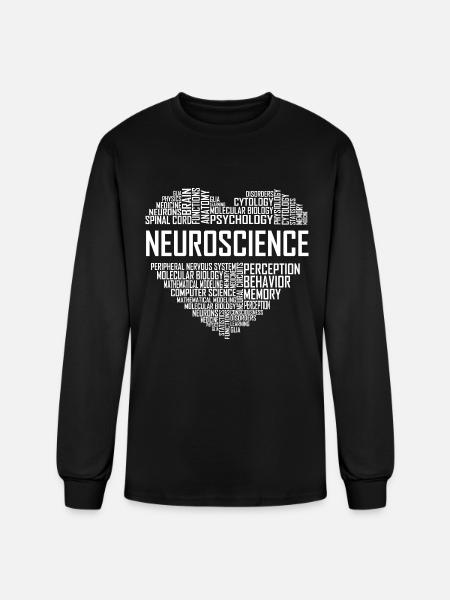 Neuroscience - Heart - Men's Long Sleeve T-Shirt - black