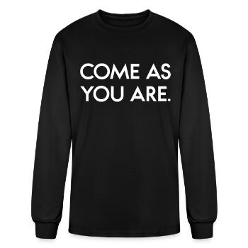 Come As You Are. - Men's Long Sleeve T-Shirt - black - Front