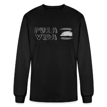 Pura Vida Mono - Men's Long Sleeve T-Shirt - black - Front