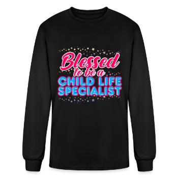 Child Life Specialist Bless To Be - Men's Long Sleeve T-Shirt - black - Front