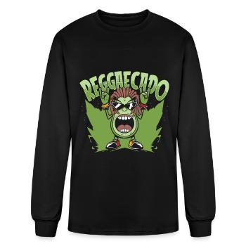 Reggae Rasta Rastafari - T-shirt à manches longues Homme - noir - Devant