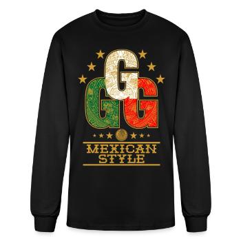 triple G style mexicain - T-shirt à manches longues Homme - noir - Devant